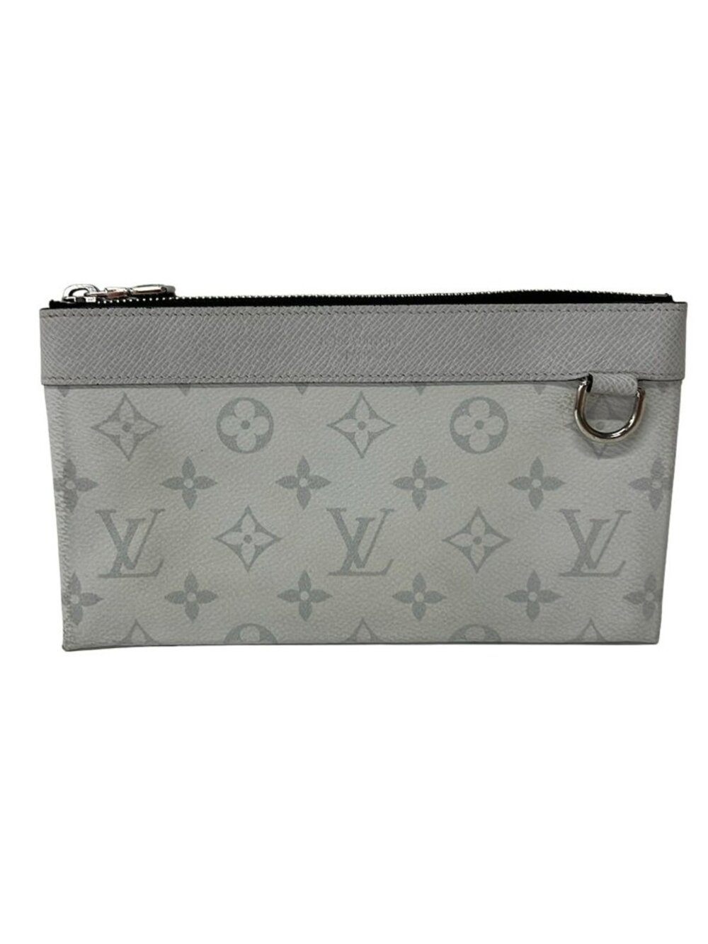 Louis Vuitton Pouch Taigarama Pochette Discovery PM Antarctica Leather Cowhide